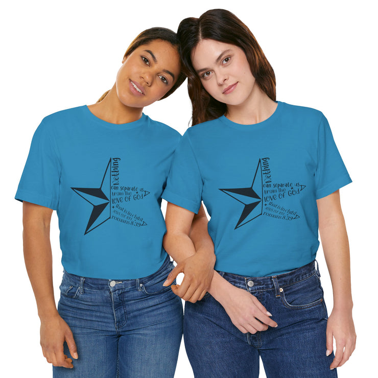Inspirational Star Graphic Tee | Motivational Unisex Jersey Shirt, Casual Wear, Gift for Friends, Christian Design