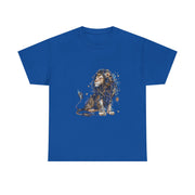 Majestic Lion Unisex Heavy Cotton Tee, Animal Lover Shirt, Eco-Friendly Gift, Casual Wear, Wildlife T-Shirt, Birthday Apparel