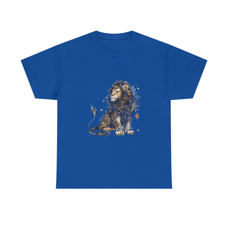 Majestic Lion Unisex Heavy Cotton Tee, Animal Lover Shirt, Eco-Friendly Gift, Casual Wear, Wildlife T-Shirt, Birthday Apparel