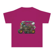 Youth Tee, Cool Graphic Shirt for Kids, Steam Engine Design, Perfect for Birthdays, Playtime, Fun Unique Gift