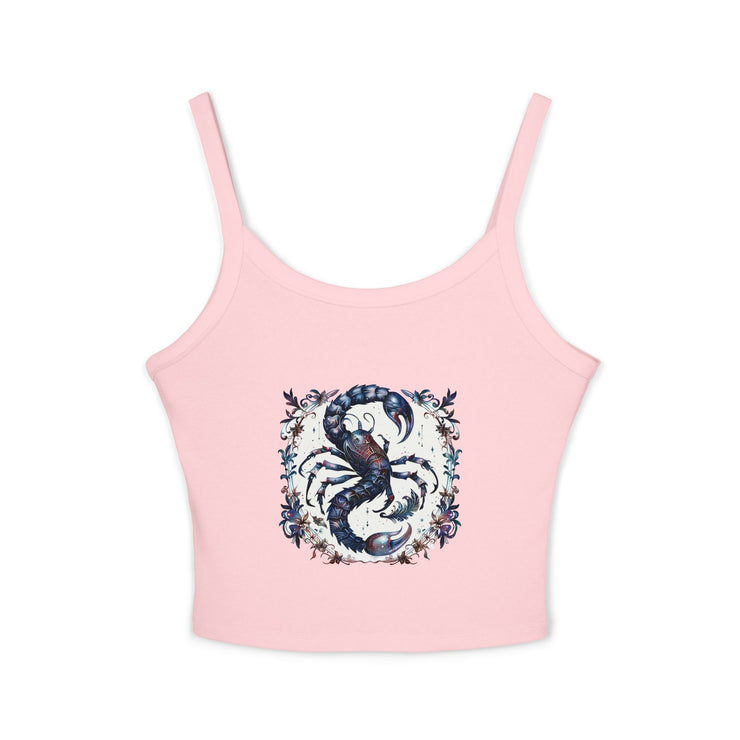 Lobster Print Women's Spaghetti Strap Tank Top | Beachwear, Summer Top, Casual Outfit, Gift for Seafood Lovers, Vacation