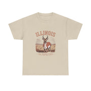 Illinois Prairie State Tee, Vintage Graphic T-Shirt, Unisex Casual Wear, Gift for Nature Lovers, Travel Souvenir, USA States Design