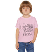 Toddler T-Shirt with Inspirational Design, Religious Gift, Faith-Based Apparel, Christian Clothing for Kids, Scripture Shirt, Christian Design