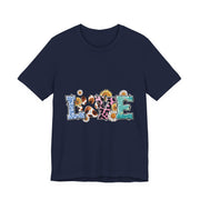 Love-Inspired Unisex Jersey Tee, Casual Wear, Gift for Her,  Sweetheart Gift, Summer Fashion, Festival Outfit