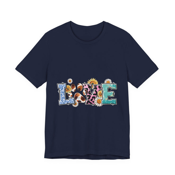 Love-Inspired Unisex Jersey Tee, Casual Wear, Gift for Her,  Sweetheart Gift, Summer Fashion, Festival Outfit