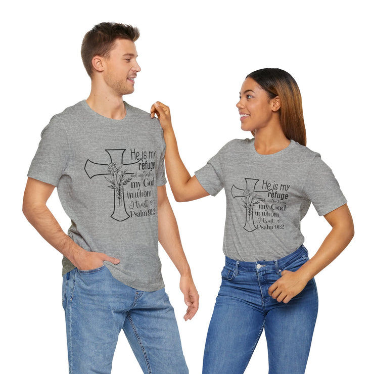Faith-Inspired Unisex Short Sleeve Tee, Inspirational Shirt, Christian Apparel, Religious Gifts, Scripture T-Shirt