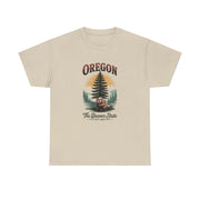 Oregon Graphic Tee - Vintage Style Unisex Cotton T-Shirt, Great for Nature Lovers, Casual Wear, USA States Design