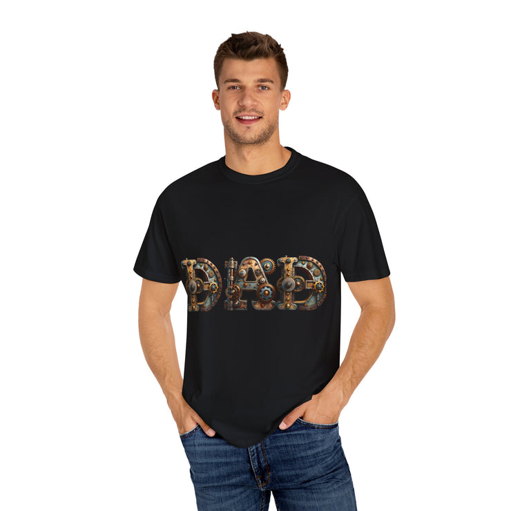 Dad Themed Garment-Dyed T-Shirt, Unique Gift for Father's Day, Casual Wear, Perfect for Dads, Everyday Comfort Tee