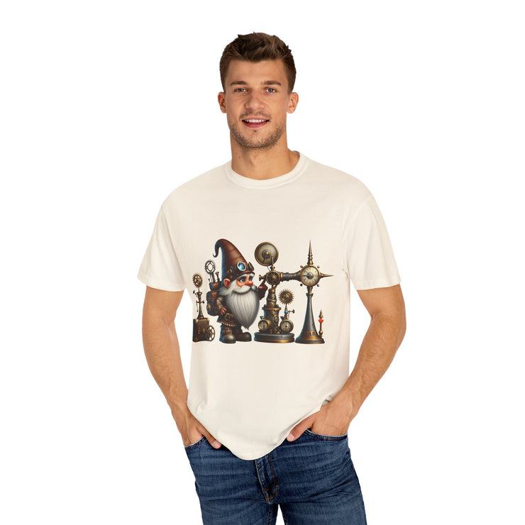 Steampunk Gnome T-shirt, Unique Graphic Tee for Fantasy Lovers, Gift for Birthdays, Everyday Wear, Unisex Casual Top