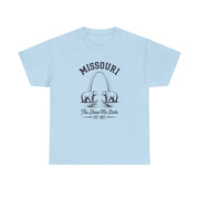 Missouri Bears Unisex Heavy Cotton Tee, Gift for Missouri Residents, State Pride Shirt, Casual Wear, Summer Tee, Vintage Style T-Shirt