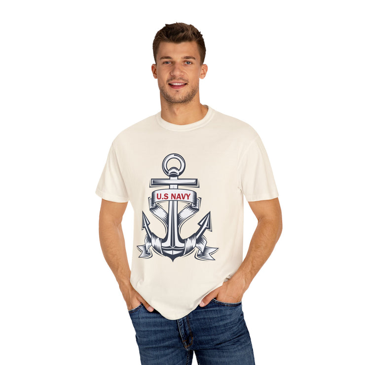 Unisex T-Shirt with U.S. Navy Anchor Design, Casual Tee, Maritime Gift, Sailor Apparel, Patriotic Wear, Summer Style