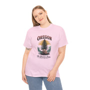 Oregon Graphic Tee - Vintage Style Unisex Cotton T-Shirt, Great for Nature Lovers, Casual Wear, USA States Design