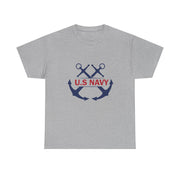 Navy Style Unisex Heavy Cotton Tee, U.S. Navy Tee, Military Pride Shirt, Veteran's Gift, Casual Wear