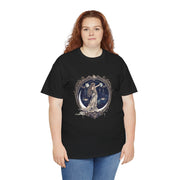Moonlit Goddess Tee - Ethereal Cotton Shirt, Unisex T-Shirt, Celestial Graphic Tee, Bohemian Style Top, Vintage Art Apparel