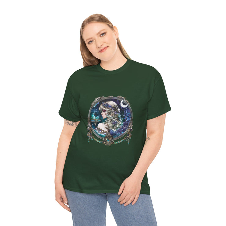 Mystical Moon Goddess Tee - Unisex Heavy Cotton Tee, Celestial Shirt, Boho Fashion, Witchy Clothing, Gift for Her