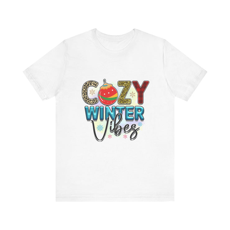 Cozy Winter Vibes Tee, Unisex Christmas T-Shirt, Holiday Gift, Winter Apparel,