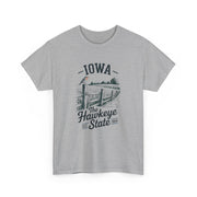 Iowa The Hawkeye State T-Shirt, Vintage Style Tee, Unisex Cotton Shirt, Iowa Pride Gift, USA States Design