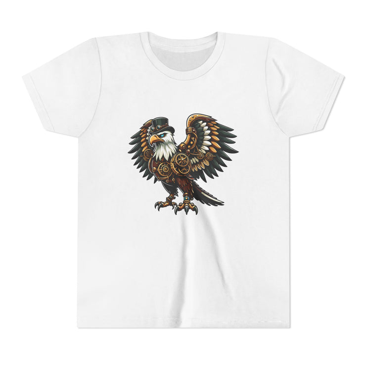 SKShirt Eagle Youth Tee - Unique Graphic Shirt, Bird Lover Gift, Nature-Themed Apparel, Fashion for Kids, Cool Kids' Clothing
