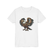 SKShirt Eagle Youth Tee - Unique Graphic Shirt, Bird Lover Gift, Nature-Themed Apparel, Fashion for Kids, Cool Kids' Clothing