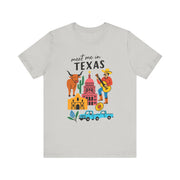 Texas-Inspired Unisex Tee: Meet Me in Texas Graphic T-Shirt, Gift for Texans, Summer Outfit, USA States Design