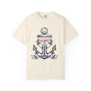 Unisex T-Shirt with U.S. Navy Anchor Design, Casual Tee, Maritime Gift, Sailor Apparel, Patriotic Wear, Summer Style