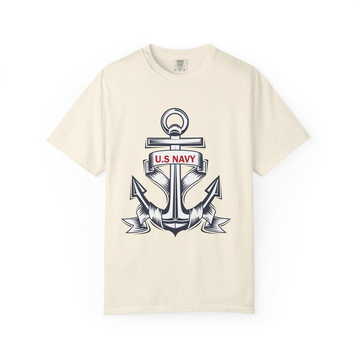Unisex T-Shirt with U.S. Navy Anchor Design, Casual Tee, Maritime Gift, Sailor Apparel, Patriotic Wear, Summer Style
