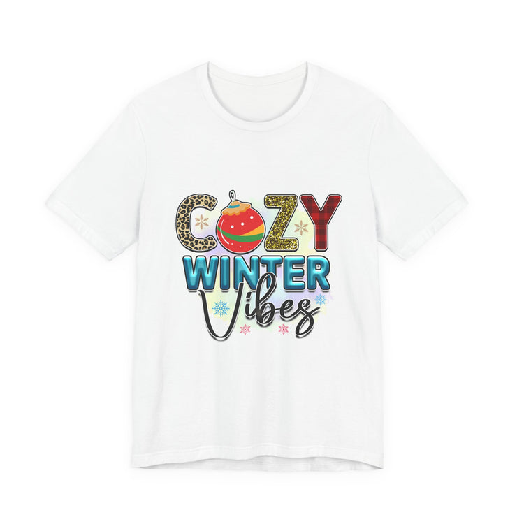 Cozy Winter Vibes Tee, Unisex Christmas T-Shirt, Holiday Gift, Winter Apparel,