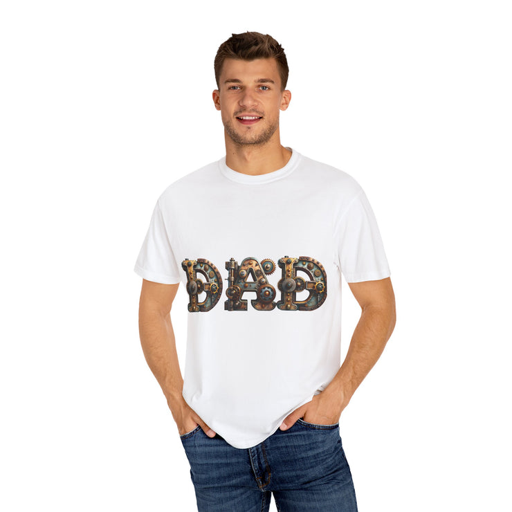 Dad Themed Garment-Dyed T-Shirt, Unique Gift for Father's Day, Casual Wear, Perfect for Dads, Everyday Comfort Tee
