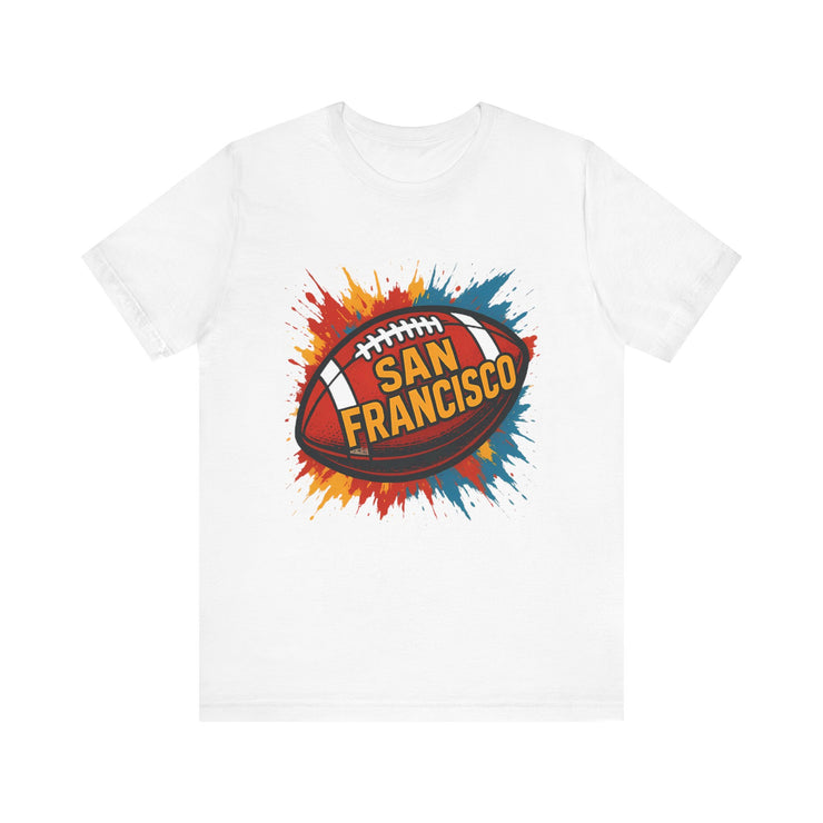 San Francisco Football Tee | Unisex Short Sleeve Shirt for Fans, Game Day Apparel, Sports Design, Casual Wear,