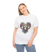 Bohemian Ram Heart Tee, Unisex Shirt, Festival Wear, Nature Lover Gift, Eco-Friendly Fashion, Gift for Him/Her