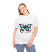 Butterfly Graphic Tee, Vintage-Inspired Shirt, Nature Lover's Gift, Spring Fashion, Eco-Friendly Unisex Tee