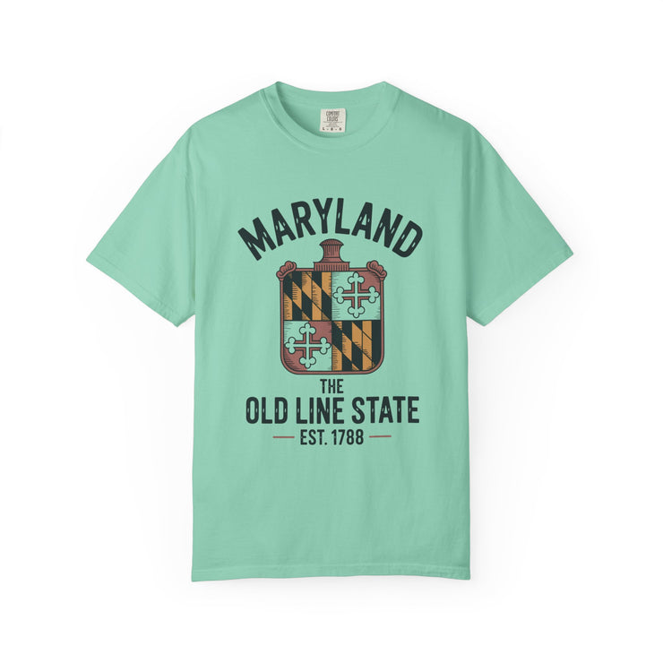 Maryland Pride Unisex Garment-Dyed T-shirt, Vintage Maryland Shirt, Maryland State Pride Tee, Gift for Marylanders, USA States Design