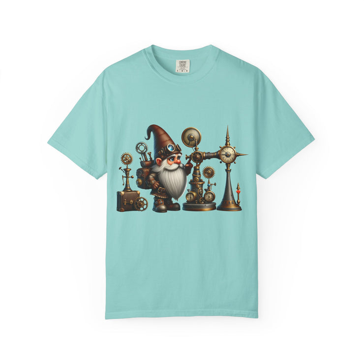 Steampunk Gnome T-shirt, Unique Graphic Tee for Fantasy Lovers, Gift for Birthdays, Everyday Wear, Unisex Casual Top