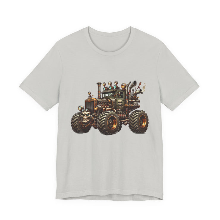 Rustic Tractor Graphic Tee, Farm Life Apparel, Unisex Jersey Tee, Country Style Shirt, Gift for Farmers, Car Design