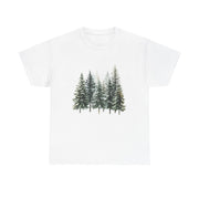 Nature-Inspired Unisex Heavy Cotton Tee, Forest T-Shirt, Outdoor Lifestyle Apparel, Eco-Friendly Gift, Casual Wear, Nature Lover's Top