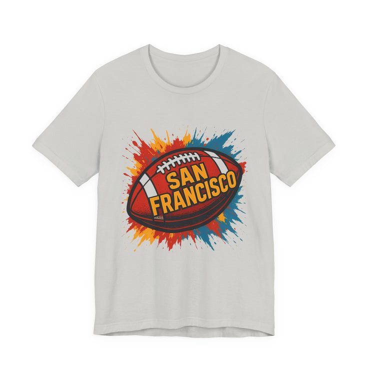 San Francisco Football Tee | Unisex Short Sleeve Shirt for Fans, Game Day Apparel, Sports Design, Casual Wear,