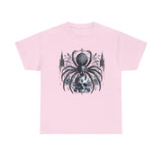 Gothic Spider Graphic Tee | Unisex Heavy Cotton Tee, Halloween Shirt, Alternative Fashion, Edgy Apparel, Gift for Her/Him