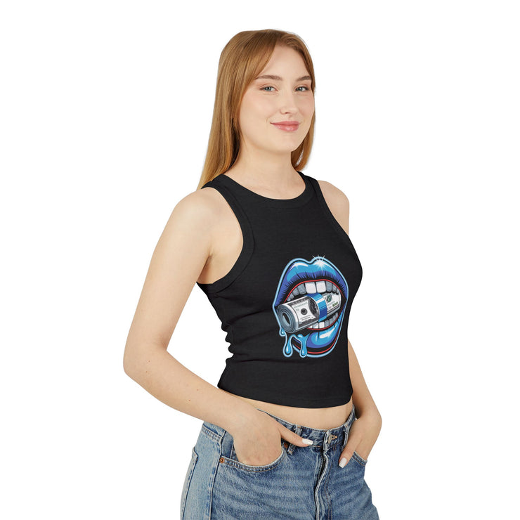 Bold Graphic Crop Tank Top - Statement Apparel for Parties, Festivals, Night Outs, Music Lovers, Trendy Summer Wear