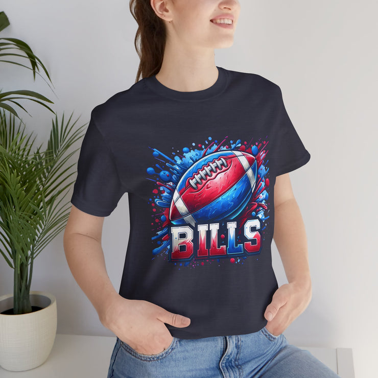 Bills Football Tee, Unisex Sports Shirt, Game Day Apparel, Team Spirit Wear, Gift for Fans, Sports Design