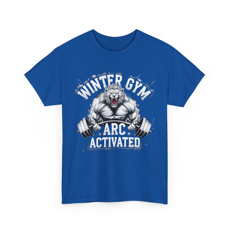 Winter Gym Arc Activated T-Shirt | Unisex Heavy Cotton Tee for Fitness Enthusiasts, Casual Wear, Weightlifting Gift, Workout Apparel, [...]
