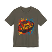 San Francisco Football Tee | Unisex Short Sleeve Shirt for Fans, Game Day Apparel, Sports Design, Casual Wear,