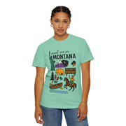 Cool Montana Graphic T-Shirt, Perfect for Travelers, Adventure Lovers, USA States Design