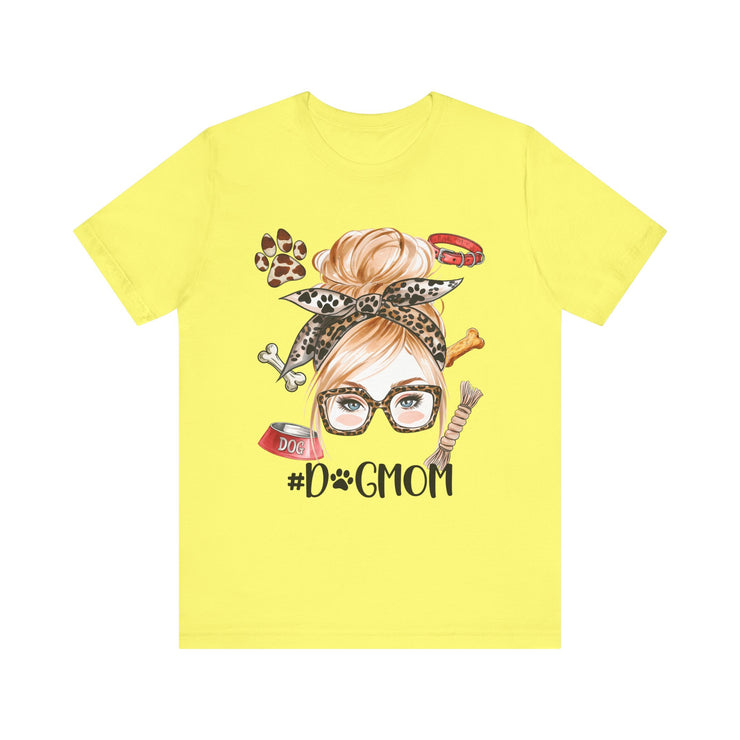 Dog Mom Short Sleeve Tee, Dog Lover T-Shirt, Pet Owner Gift, Animal Lover Apparel, Unique Birthday Gift, Mothers Day