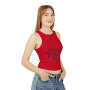 Be Still and Know Women's Crop Tank Top | Comfortable Bible Verse Apparel | Christian Design