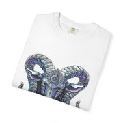 Mystical Ram Graphic Unisex T-shirt, Boho Tee, Astrology Shirt, Spiritual Gift, Festival Wear, Unique Graphic Tee