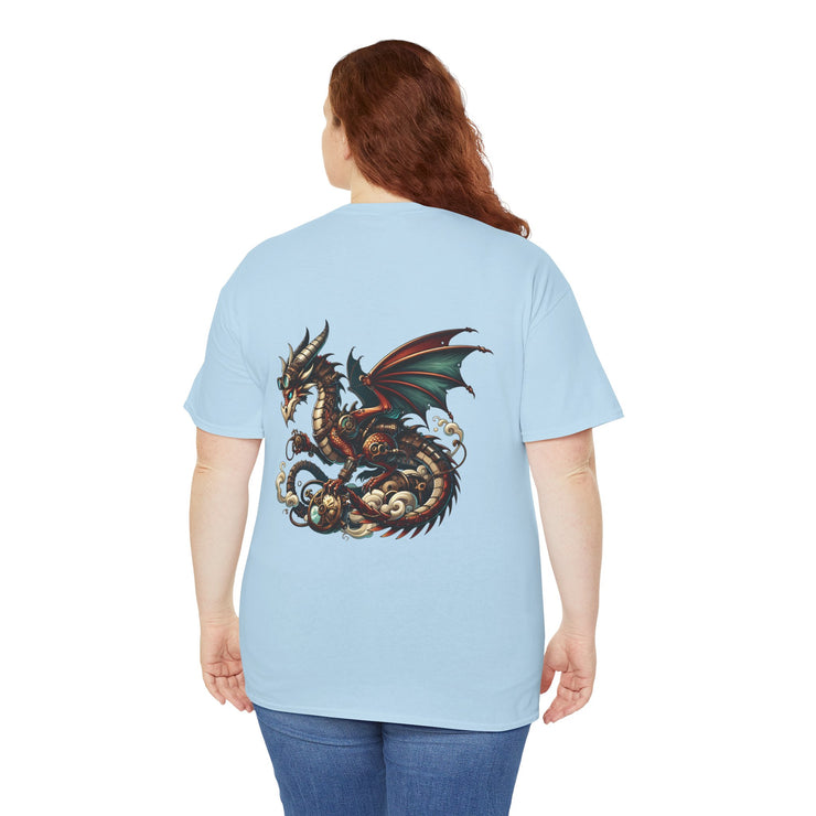 Dragon Graphic Tee, Unisex Cotton T-Shirt, Fantasy Shirt, Gift for Gamers, Cool Casual Wear, Dragon Lover Apparel