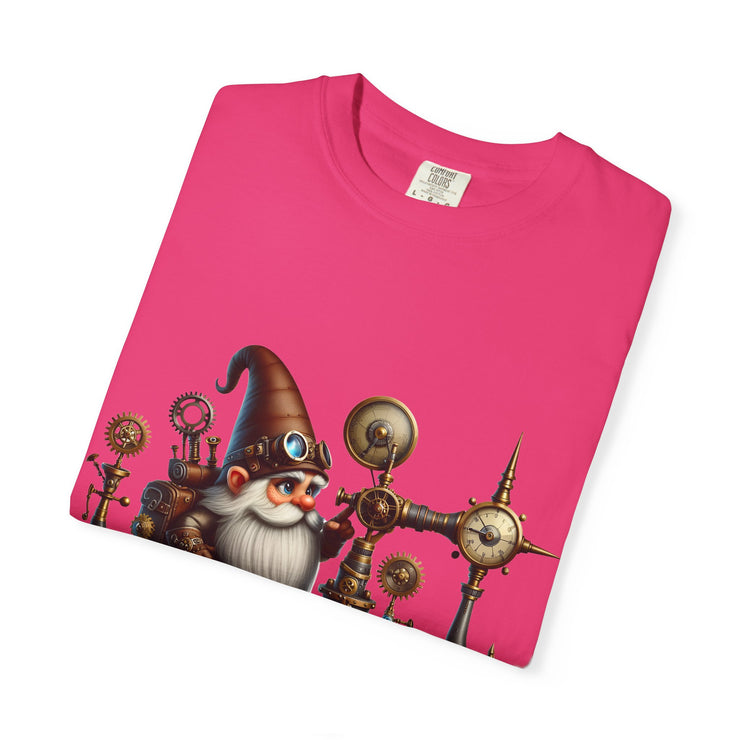 Steampunk Gnome T-shirt, Unique Graphic Tee for Fantasy Lovers, Gift for Birthdays, Everyday Wear, Unisex Casual Top