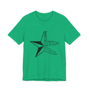 Inspirational Star Graphic Tee | Motivational Unisex Jersey Shirt, Casual Wear, Gift for Friends, Christian Design