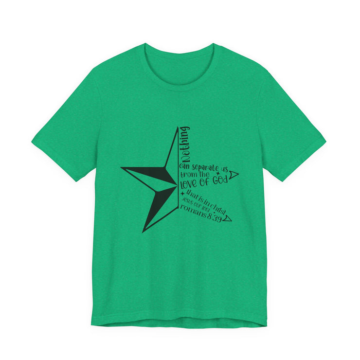 Inspirational Star Graphic Tee | Motivational Unisex Jersey Shirt, Casual Wear, Gift for Friends, Christian Design