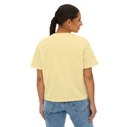 Floral Glam Women's Boxy Tee, Summer Casual Top, Gift for Her, Party Wear, Trendy Graphic Shirt Women T-Shirt